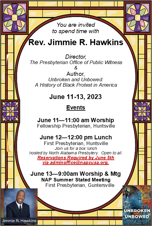 Lunch with Rev. Jimmie Hawkins